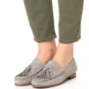 Sam Edelman Therese Loafers Gray Suede Size 9